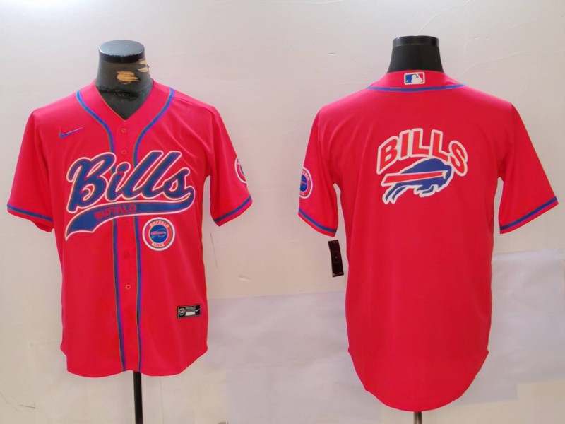 Men Buffalo Bills Blank Red Joint Name 2024 Nike Limited NFL Jersey style 4